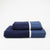 Asciugamani Personalizzabili Bordo Lino Blu